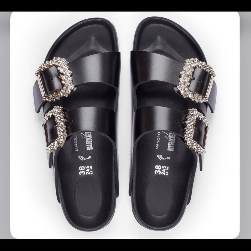 Manolo Blahnik x Birkenstock Size 40 NEW IN BOX